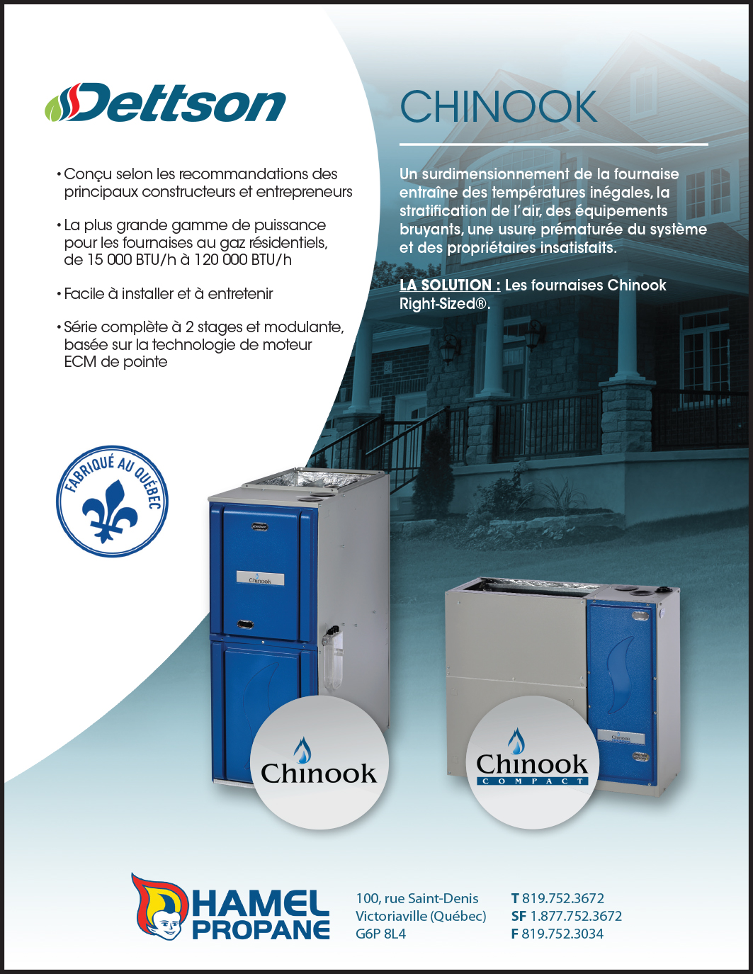 Affiche fournaises Chinook de Dettson