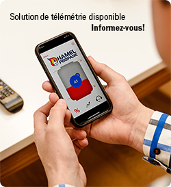 Application mobile avec illustration du niveau de gaz propane dans un réservoir